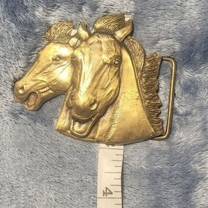 Brass Double Horse Buckle
